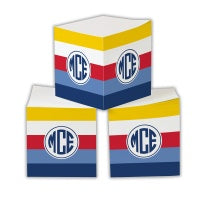 Bold Stripe Sticky Memo Cube (2 Sizes)