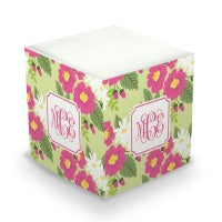 Lillian Floral Sticky Memo Cube  (2 Sizes)
