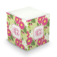 Lillian Floral Sticky Memo Cube  (2 Sizes)