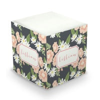 Lillian Floral Sticky Memo Cube  (2 Sizes)
