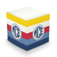 Bold Stripe Sticky Memo Cube (2 Sizes)