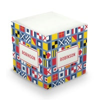 Nautical Flags Sticky Memo Cube (2 Sizes)
