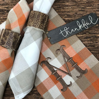 Deborah Rhodes Rustic Wood Cuff Napkin Ring S/6