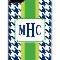 Hounds-tooth Green Stripe Phone Case