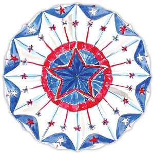 Handpainted Star Pinwheel Posh Die-Cut Placemat