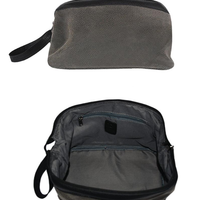 Classic Faux Suede (Vegan) Shaving / Dopp Kit