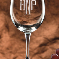 Monogrammed Colossal Wine Glass