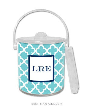 Bristol Monogrammed Lucite Ice Bucket