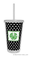 Polka Dots Beverage Tumbler
