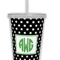 Polka Dots Beverage Tumbler