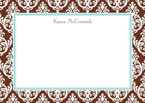 Madison Brown Flat Notecard