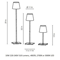 Poldina Pro XXL White Floor - Table Lamp