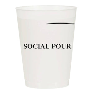 Social Pour Frosted Cups