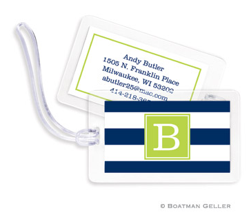 Awning Stripe Bag Tags Set