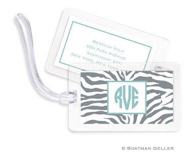 Zebra Bag Tags Set