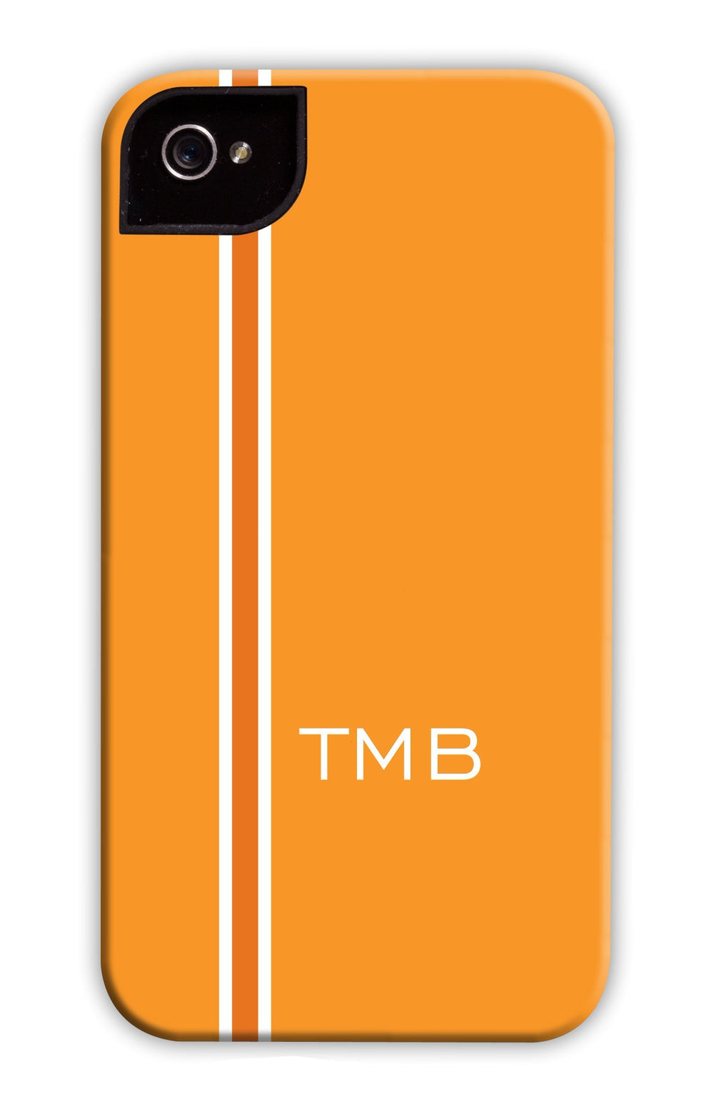 Vertical Stripe Gold & Orange Phone Case