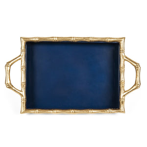 Color Block Bamboo Tray