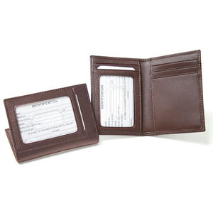 Monogrammed Leather Card Case With Multi Windows