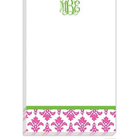 Personalized Damask Modern Notepad