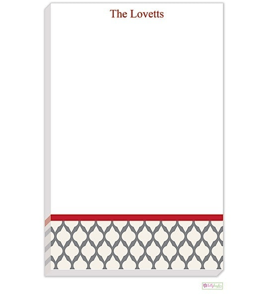 Personalized Lattice Modern Notepad