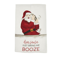 Bartender Drinking Christmas Towel