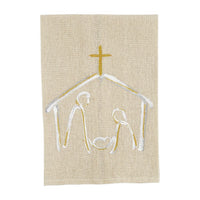 Nativity Painted Flour Sack Towel