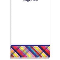 Personalized Gingham Modern Notepad