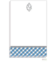 Personalized Gingham Modern Notepad
