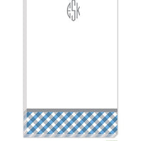 Personalized Gingham Modern Notepad