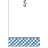 Personalized Gingham Modern Notepad
