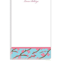 Personalized Pink Cherry Blossom Modern Notepad