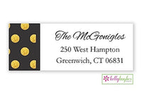 Art Deco - New Year Holiday - Address Labels
