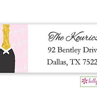Clink Pop Fizz - New Year Holiday - Address Labels