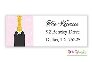 Clink Pop Fizz - New Year Holiday - Address Labels