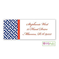 Greek Key Modern Address Labels