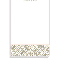 Personalized Greek Key Modern Notepad