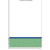 Personalized Greek Key Modern Notepad
