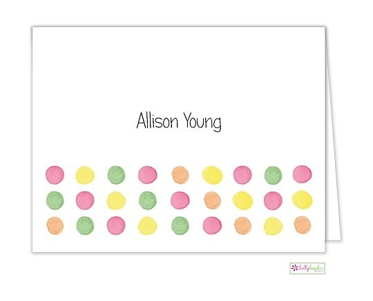 Sherbet Dots Classic Folded Notes