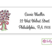 Bouquet In Pink Classic Address Labels