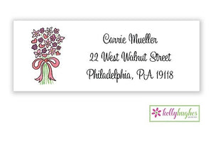 Bouquet In Pink Classic Address Labels