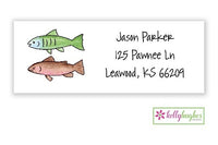 Gone Fishing Classic Address Labels
