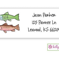 Gone Fishing Classic Address Labels