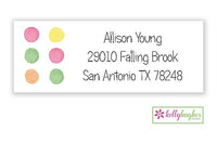 Sherbet Dots Classic Address Labels
