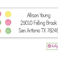Sherbet Dots Classic Address Labels
