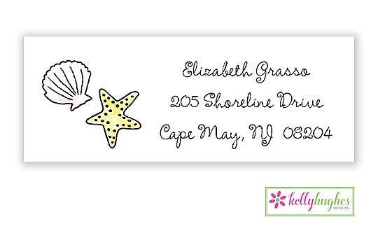 By The Seashore Classic Address Labels