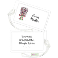 Personalized Bouquet in Pink Classic Luggage Tags
