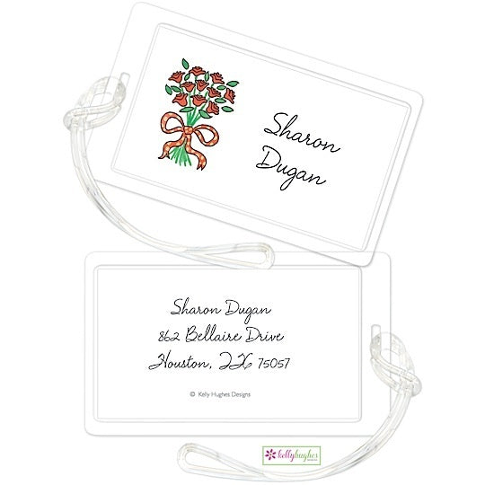 Personalized Coming up Roses Classic Luggage Tags