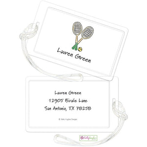 Personalized Tennis Pro Classic Luggage Tags