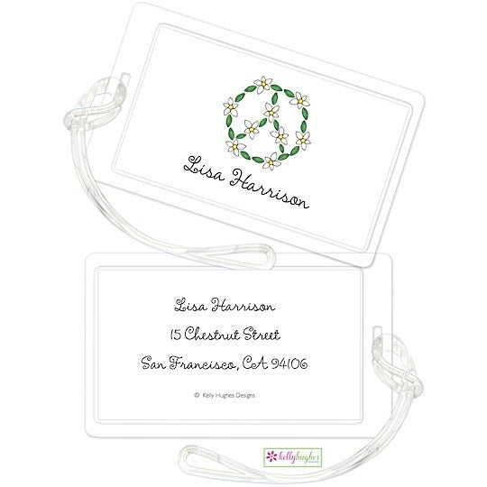 Personalized Daisy Chain Classic Luggage Tags