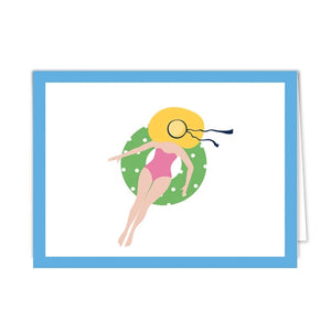 Bathing Beauty Folded Notecards